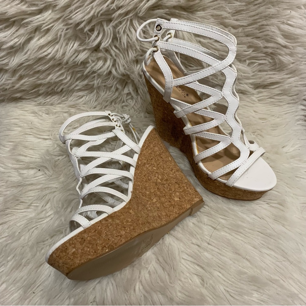 White Cork Wedges